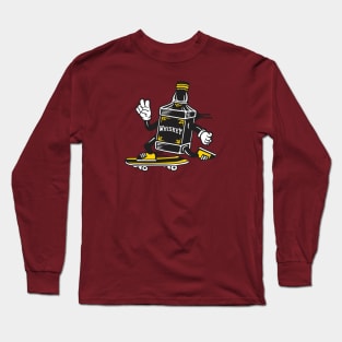 Whiskey Skateboard Long Sleeve T-Shirt